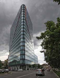 Phi partners Bucharest facility shot from below