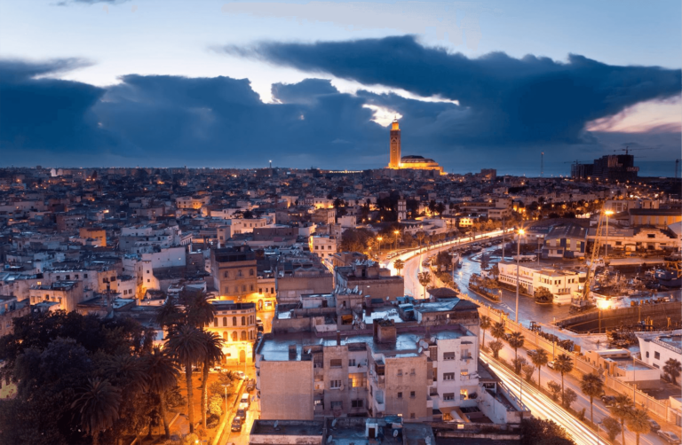 Casablanca in the evening