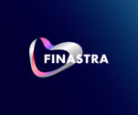 Finastra logo against navy backdrop